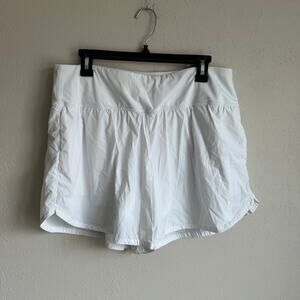 Spyder Active White Running Cycling Athletic Shorts Womens XL Classic Staple